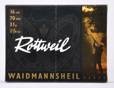 Rottweil Waidmannsheil Pappe 16/70 - Haulikon patruunat - 4000294106897 - 1