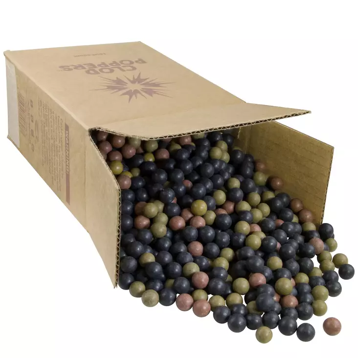 Saunders Clod Poppers 12mm savikuulat ritsaan - Ritsat ja puhallusputket - 046961206037 - 1