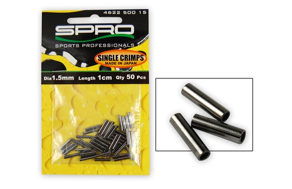 Spro Single Crimps 1cm 50kpl - Peruke ja tapsimateriaalit - 8716851147437 - 1