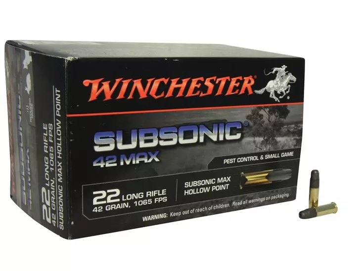 Winchester Subsonic 42Max .22lr - Pienoiskiväärin patruunat - 020892103337 - 1