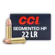 CCI Quiet Segmented HP .22lr 216m/s - Pienoiskiväärin patruunat - 076683009708 - 3