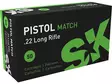 SK Pistol Match .22lr 50kpl 2,59g - Pienoiskiväärin patruunat - 4023045421148 - 2