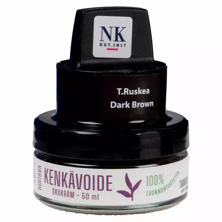 NK Kenk=C3=A4voide tummanruskea 50ml - Jalkineiden hoitotarvikkeet - 6416140026048 - 1