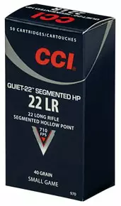 CCI Quiet Segmented HP .22lr 216m/s - Pienoiskiväärin patruunat - 076683009708 - 1