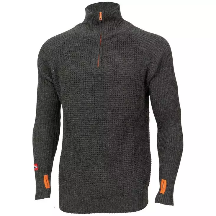 Dovrefjell Jerv villapaita, tumman harmaa Unisex - Villapaidat - 7071440100448 - 1