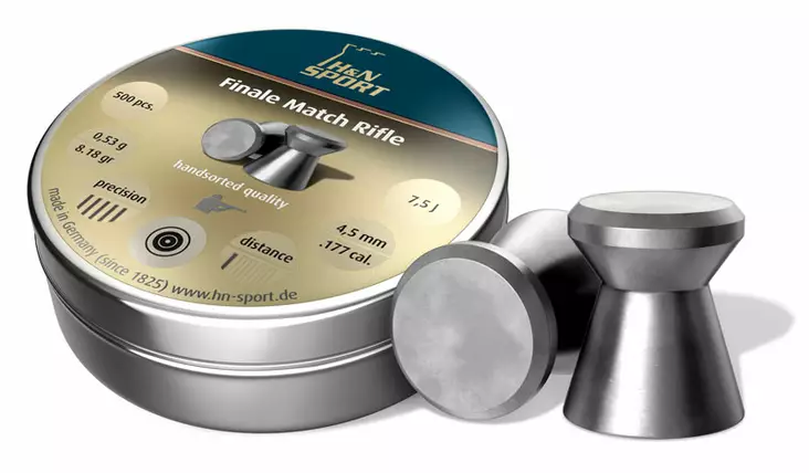 H&N Finale Match Rifle 0,53g - Ilma-aseiden Luodit 4,5 mm - 4047058001388 - 1