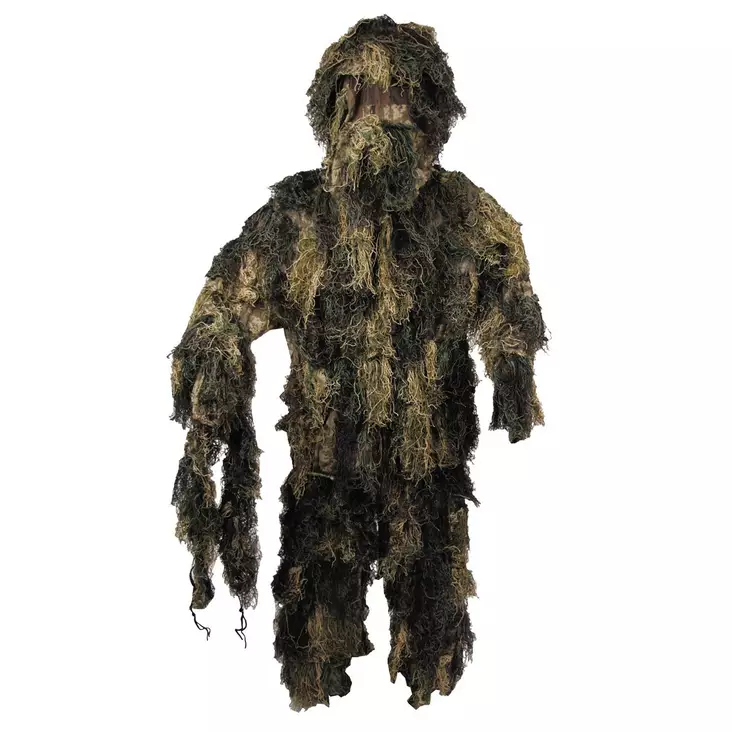 MFH Ghillie Woodland Camo -naamiopuku - 3D Asusteet - 4044633091338 - 1