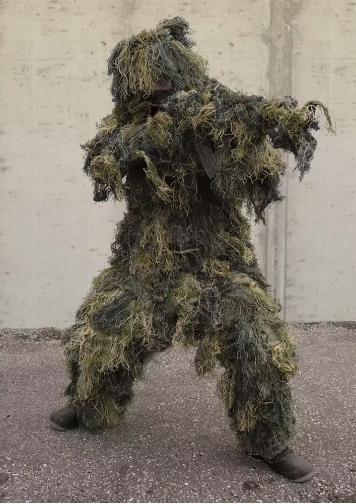 Mil-Tec Ghillie puku 3D woodland naamiopuku - 3D Asusteet - 4046872273018 - 1