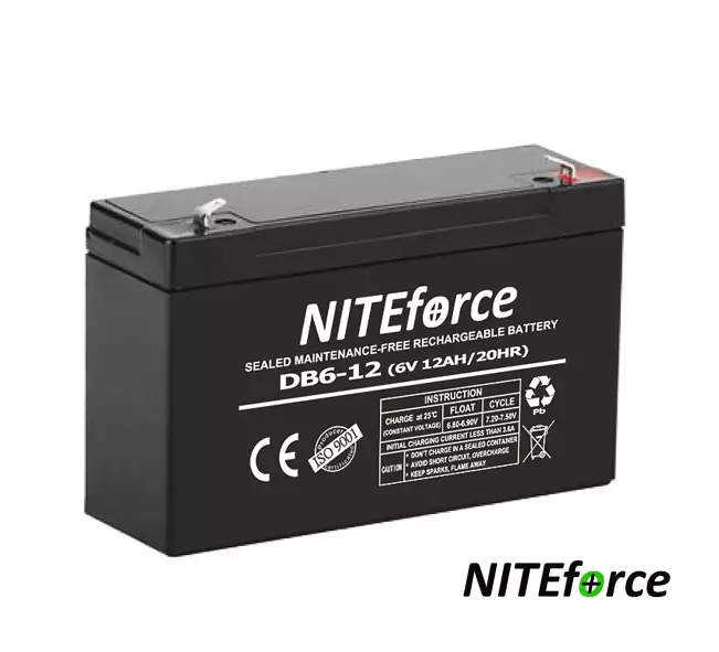 NITEforce Riistakamera Lyijyakku 6V 12Ah - Akut - 6430061580038 - 1