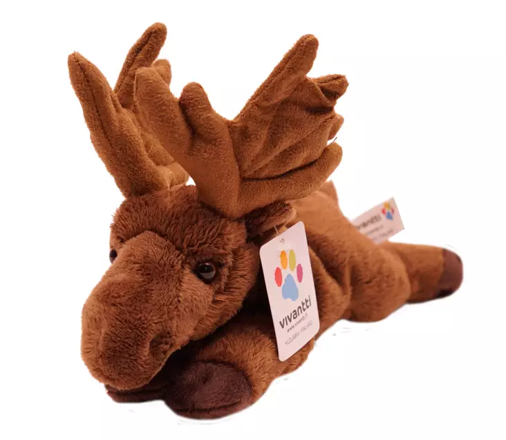 Pehmolelu Hirvi makaava 23cm - Lapsille - 309118 - 1