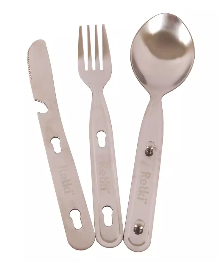 Retki Camp'n'Cook Lusikka-haarukka-veitsisetti - Ruokailuvälineet - 6418536001738 - 1