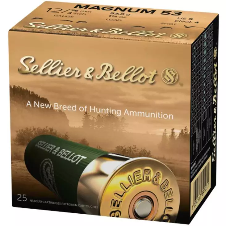 Sellier & Bellot Magnum 12/76 53g 25kpl - Haulikon patruunat - 8590690106578 - 1