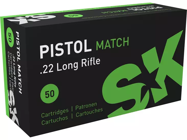 SK Pistol Match .22lr 50kpl 2,59g - Pienoiskiväärin patruunat - 4023045421148 - 2