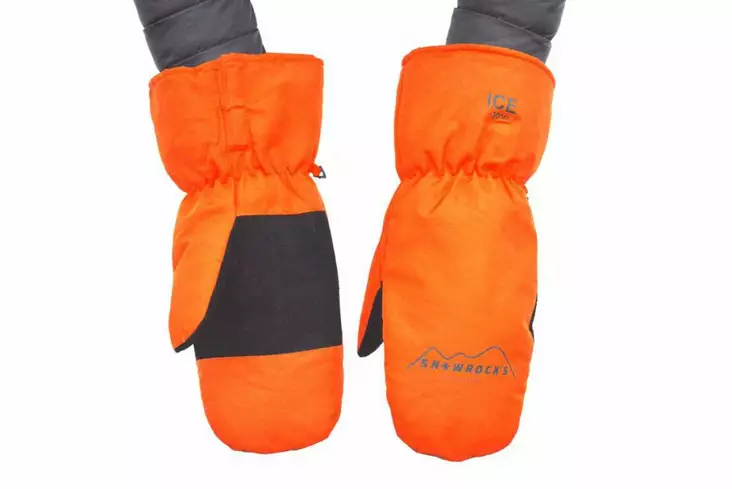 Snowrock's Ice Oranssi -kintaat - Talvi- ja lämpökäsineet - 6430077380158 - 1