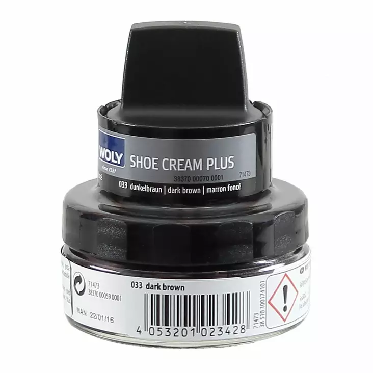 Woly shoe cream kenk=C3=A4voide tummanruskea - Jalkineiden hoitotarvikkeet - 4053201023428 - 1