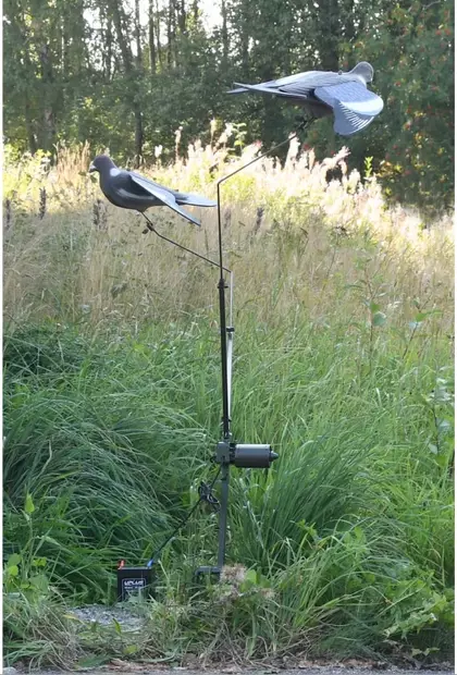 5etta Kyyhkykaruselli 12V kauko-ohjauksella - Sepelkyyhkyn Metsästykseen - 7333080052489 - 1