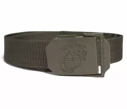 US marine kangasvy=C3=B6, 130cm x 3cm oliivinvihre=C3=A4 - Vyöt ja Olkaimet - 4046872264139 - 2