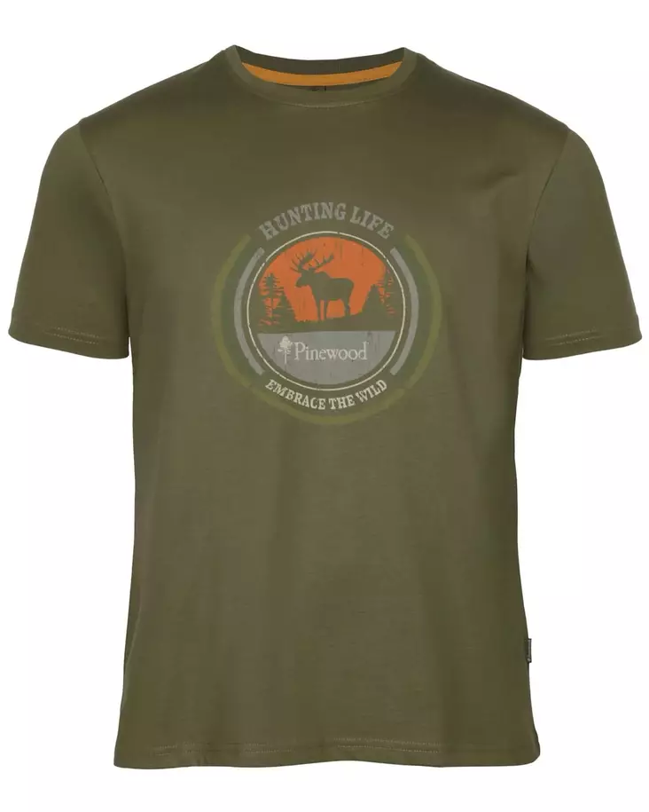 Pinewood Moose t-paita oliivinvihreä - Lyhythihaiset paidat - 7331090484269 - 1