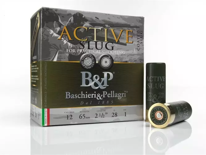 B&P Active Slug 28g 12/65 täyteinen - Haulikon patruunat - 8057018390779 - 1