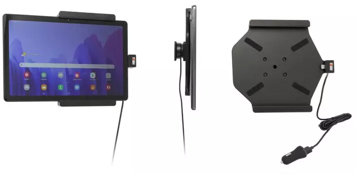 Brodit Samsung Galaxy Tab A7 (2020) aktiiviteline tupakansytytinpistokkeella - Brodit autokohtaiset kiinnikkeet - 721229 - 1