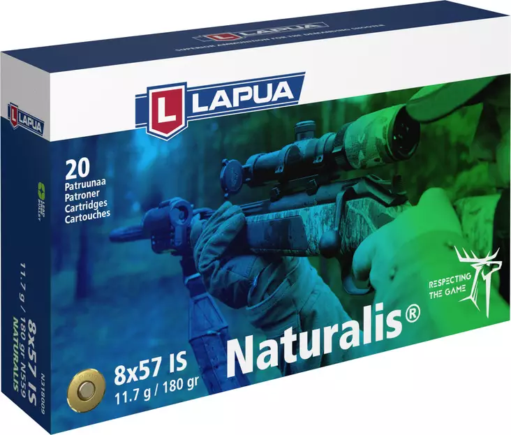 Lapua Naturalis 8x57 IS, N559 11,7g - Kiväärin patruunat - N318009 - 1