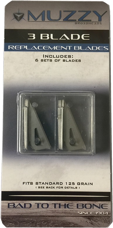 Muzzy 3-blade 125gr vaihtoterät #330 - Metsästyskärjet - 050301330009 - 1