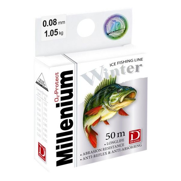 Pilkkisiima Dragon Millenium Winter 50m - Siimat ja oheistarvikkeet - 5906295796589 - 1