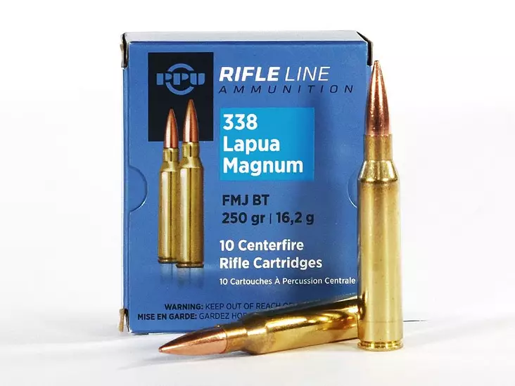 PPU .338 LapuaMag. FMJ BT 16,2g - Kiväärin patruunat - 8605003812609 - 1