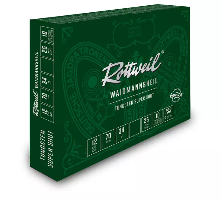 Rottweil Waidsmannsheil Tungsten 34g 12/70 no. 6 - Haulikon patruunat - 4000294325519 - 1