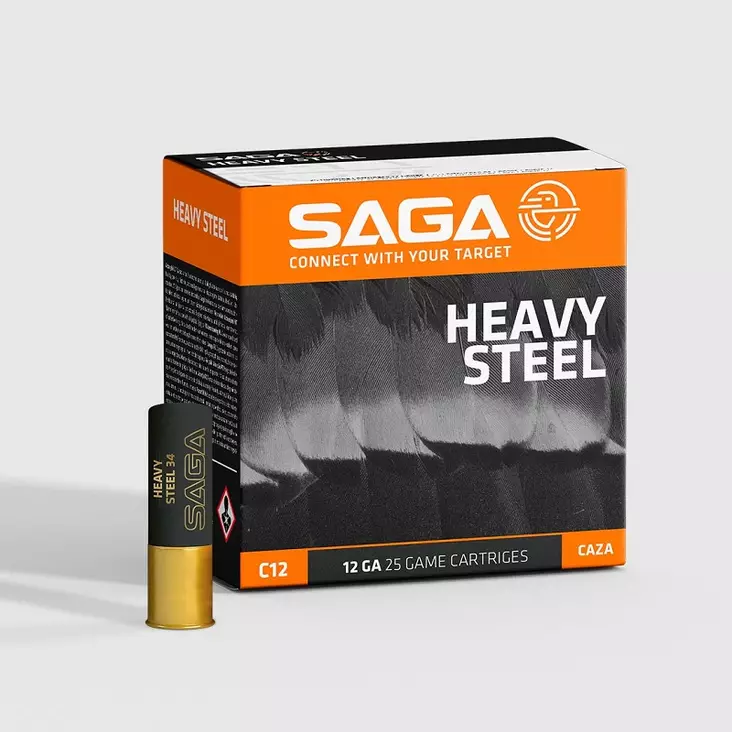 Saga Heavy Steel 34g 12/70 - Korvaavat haulikon patruunat - 8435101629829 - 1