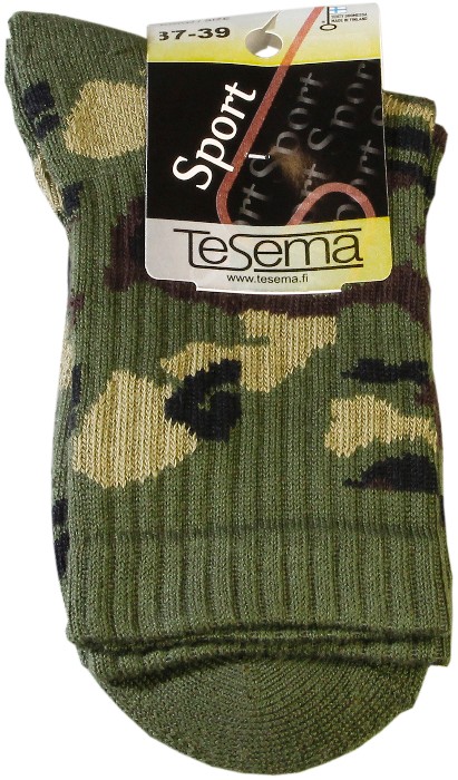Tesema Maastokuviosukka Vihreä - Sukat - 6416889104359 - 1