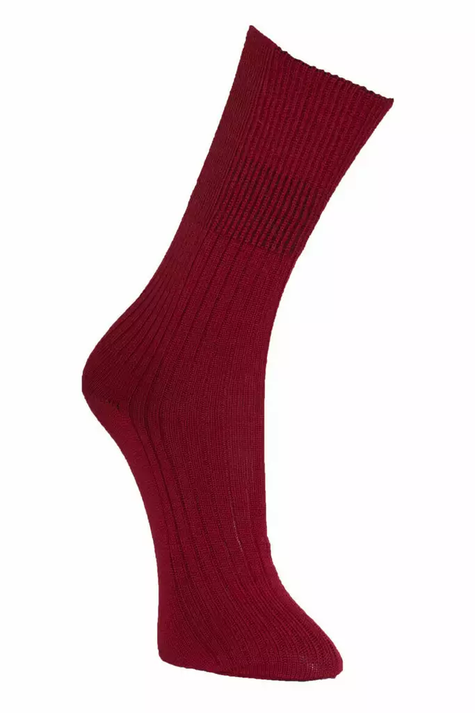 Tesema Merinovillasukka kiristämätön, viininpunainen - Sukat - 6416889188069 - 1