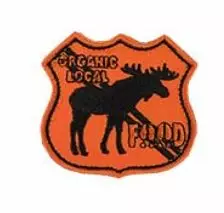 Organic local food hihamerkki velcrotarra - Hihamerkit ja tarrat - JLF014organic - 1