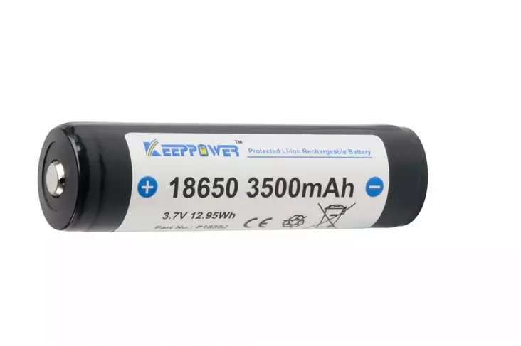 Keeppower 18650 3500mAh 3,7V akku - Akkuparistot - keeppower3500mah - 1