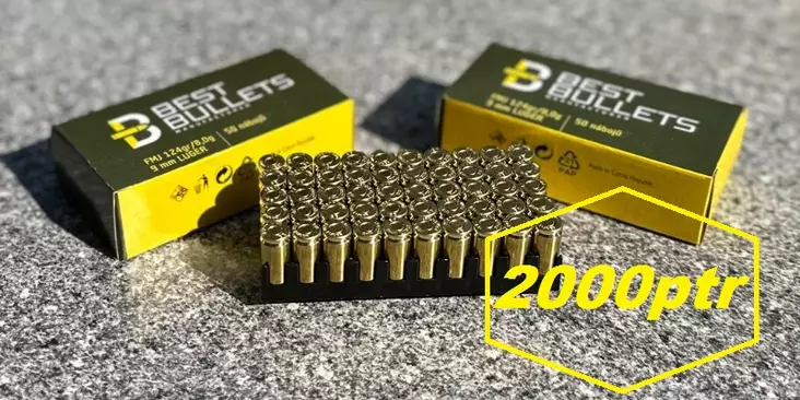 BestBullets 9mm Luger FMJ pistoolinpatruunat - Pistoolin ja revolverin patruunat - BESTBULLETS9LUG_2K - 1