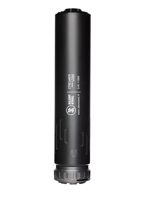 Silent Steel Flow Streamer QD Lock Äänenvaimennin Musta - Äänenvaimentimet - ST762B-SS-QDL - 1