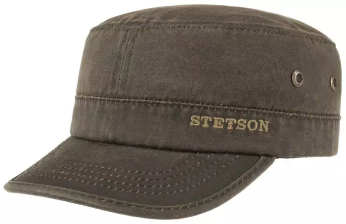 Stetson Army Cap, ruskea Army Cap - Lippalakit - 7491102_57M - 1