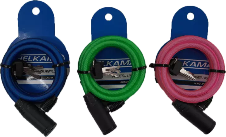 Helkama Vaijerilukko 8x1200mm - Pyöräilytarvikkeet - 6417492111048p - 1