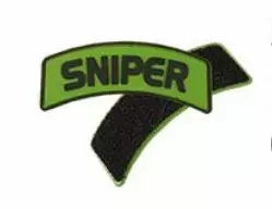 Sniper PVC kuminen hihamerkki Vahva velcrotarra - Hihamerkit ja tarrat - JLF014sniper - 1