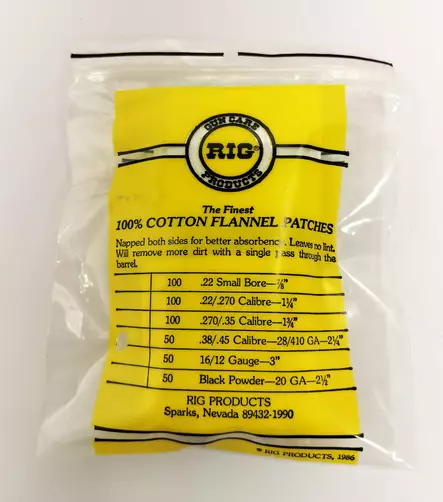 RIG Cotton Flannel Patches 50kpl - Aseenhoitoaineet - RIG-Cotton-Patches - 1