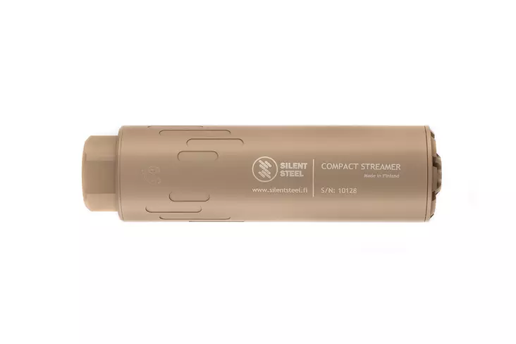 Silent Steel Compact Flow Streamer QD Äänenvaimennin FDE - Äänenvaimentimet - CST556FDE-SS - 1