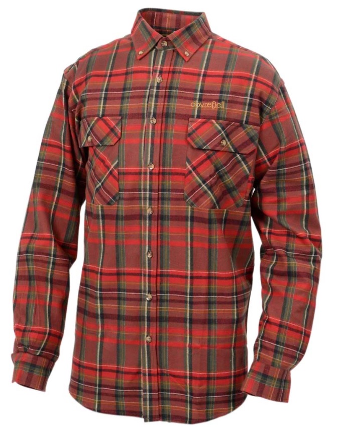 Dovrefjell Flanellipaita, punainen - Pitkähihaiset Paidat - 140182S - 1