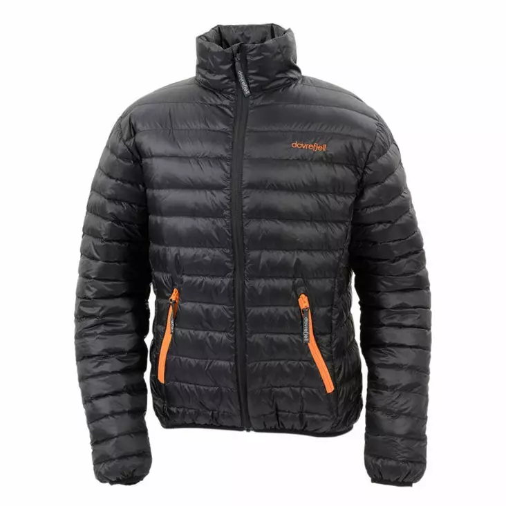 Dovrefjell Untuvatakki, musta-oranssi, Unisex - Kalvottomat takit - 140-188S - 1