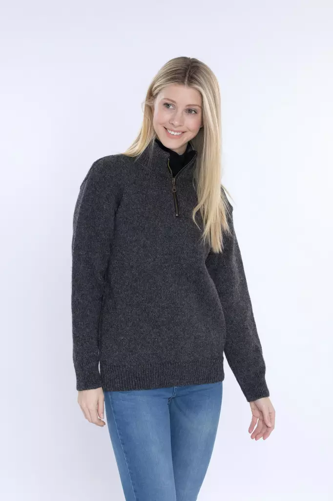 Norwool hiilenharmaa norjalainen villapaita, unisex - Villapaidat - 171F-59-S - 1