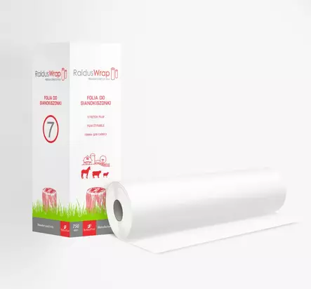 K=C3=A4=C3=A4rint=C3=A4kalvo Raldus 750mm valkoinen 25=C2=B5 - Käärintäkalvot ja Paalaustarvikkeet - WH750_RALDUSPLAST - 1