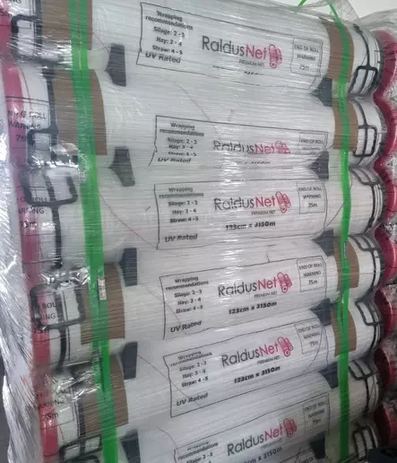 Paalausverkko Raldus 123cm valkoinen - Käärintäkalvot ja Paalaustarvikkeet - NET123_RALDUSPLAST - 2