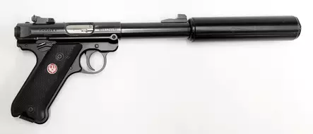 Ruger Mark IV Target .22LR pienoispistooli + äänenvaimennin - Käytetyt pistoolit - Ruger-MKVI-Target - 2