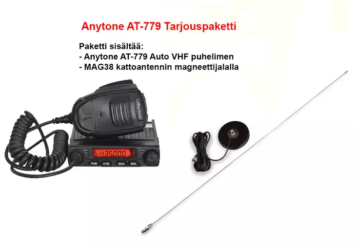 Anytone AT-779 tarjouspaketti auto vhf - Metsästys VHF - AT779-tarjouspkt - 7