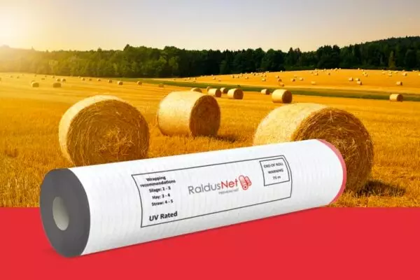 Paalausverkko Raldus 123cm 3150m valkoinen - Käärintäkalvot ja Paalaustarvikkeet - NET123_RALDUSPLAST - 1